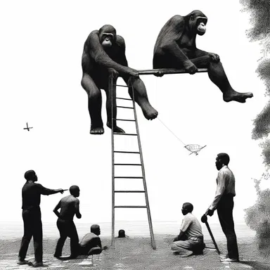 Why did the anthropoid ape bring a ladder to the party? Because it wanted to climb the social hierarchy!