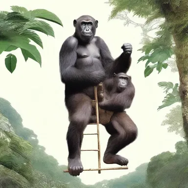 Why did the anthropoid ape bring a ladder to the party? Because it wanted to climb the social hierarchy!