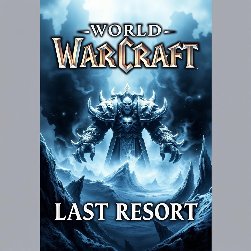 An A4 picture featuring the title "WORLD OF WARCRAFT" prominently at the top in bold, fantastical font