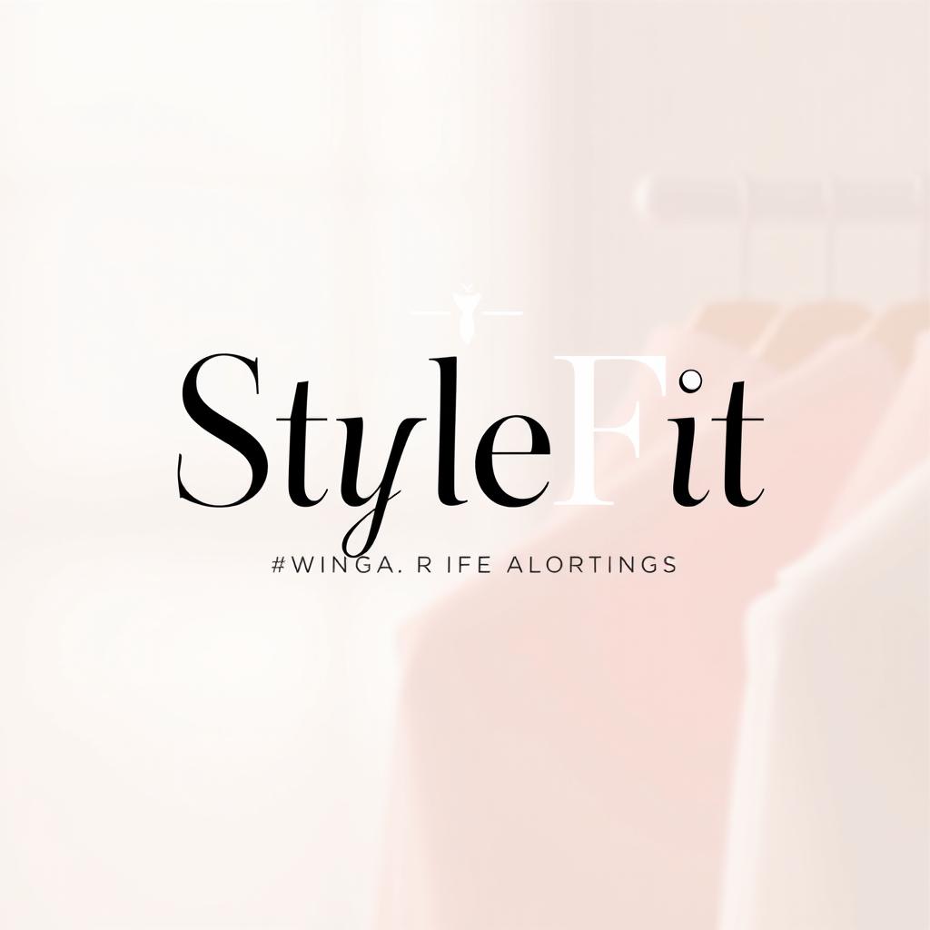 A stylish and modern logo for an Instagram page named 'StyleFit', specializing in women's clothing