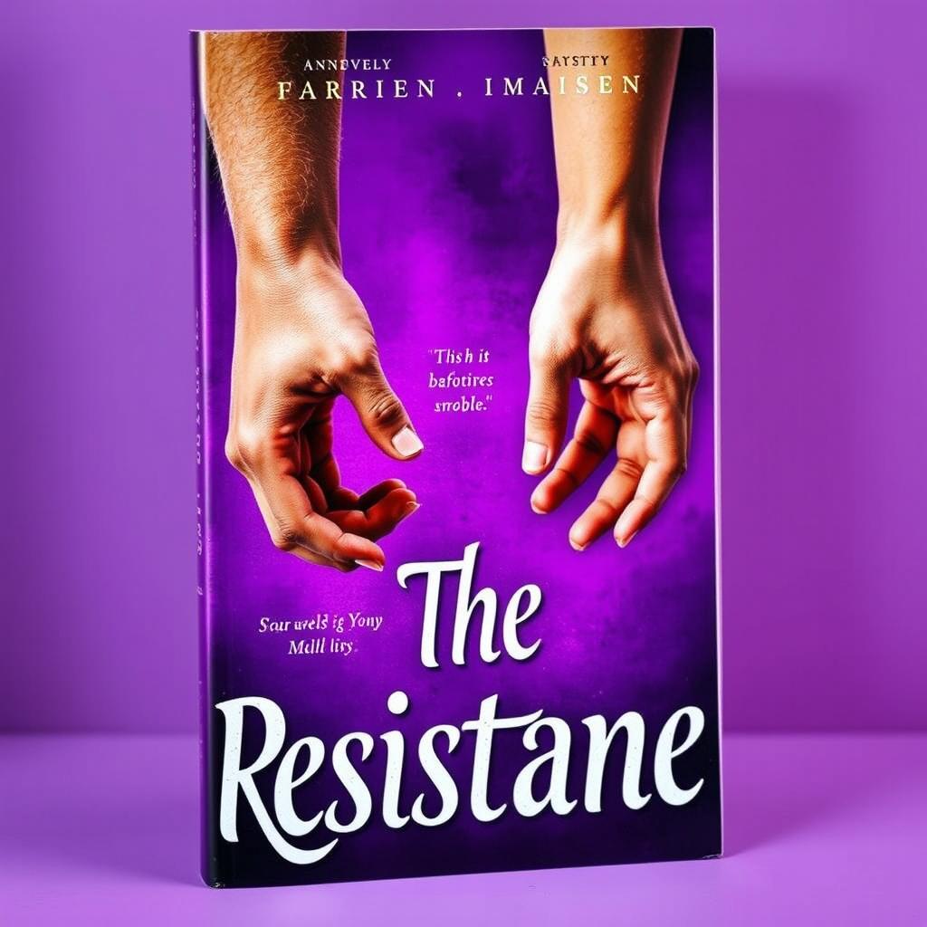A captivating book cover for a novel titled 'The Resistance'