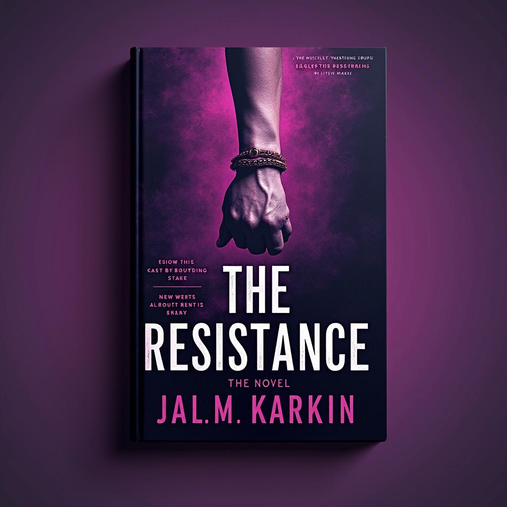 An engaging book cover for the novel titled 'The Resistance'