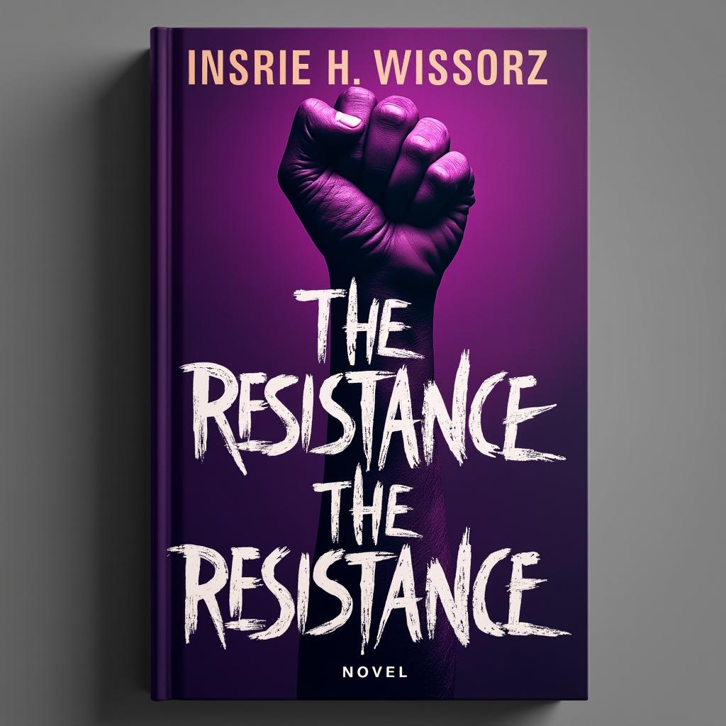 An eye-catching book cover for a novel titled 'The Resistance'