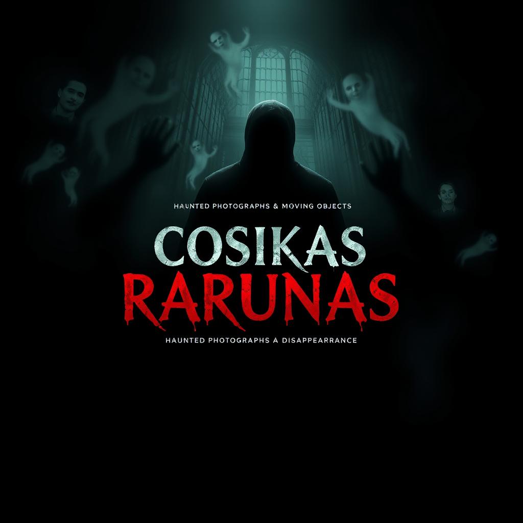 A chilling movie poster for a horror film titled 'Cosikas Rarunas'