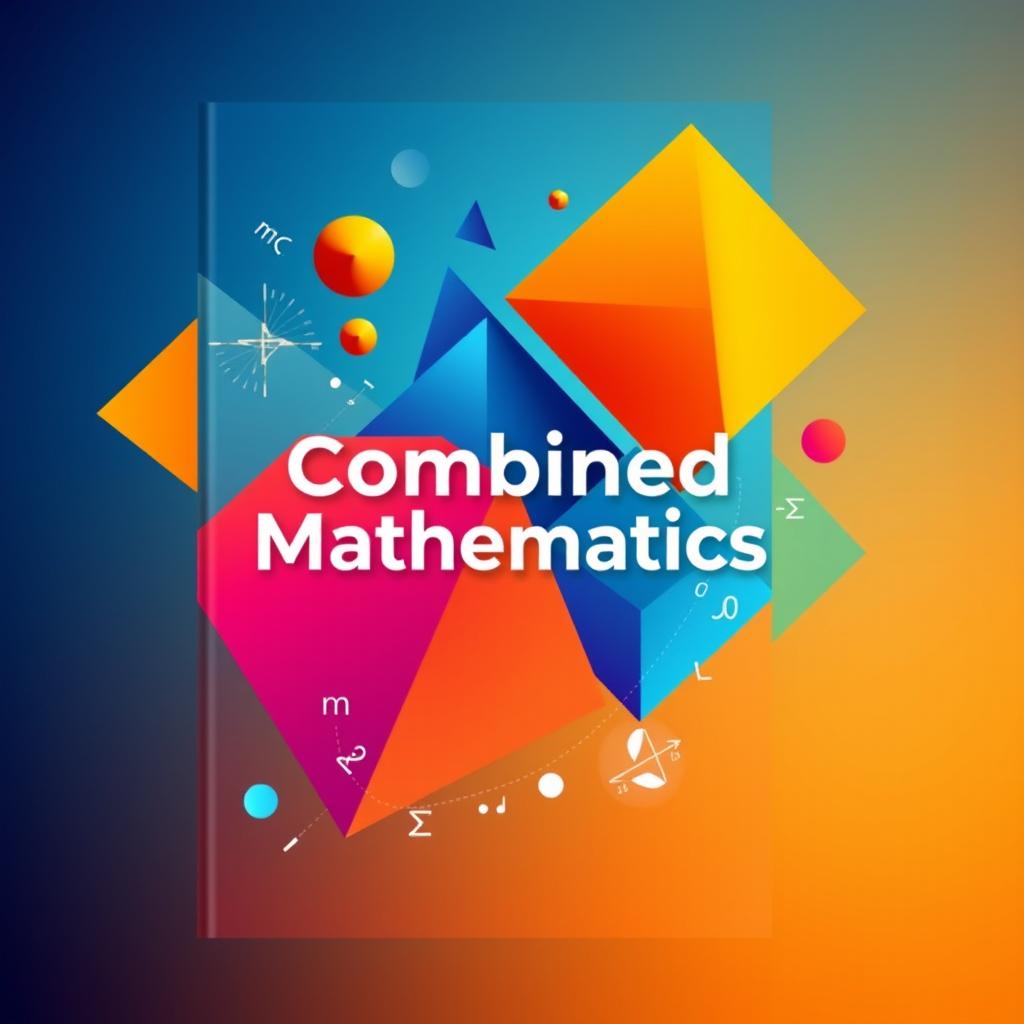 A stunning cover design for a combined mathematics book titled 'Combined Mathematics'