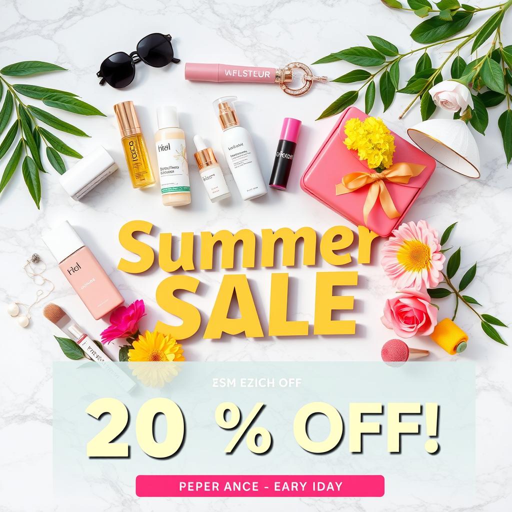 An eye-catching Instagram advertisement, featuring a vibrant and colorful layout
