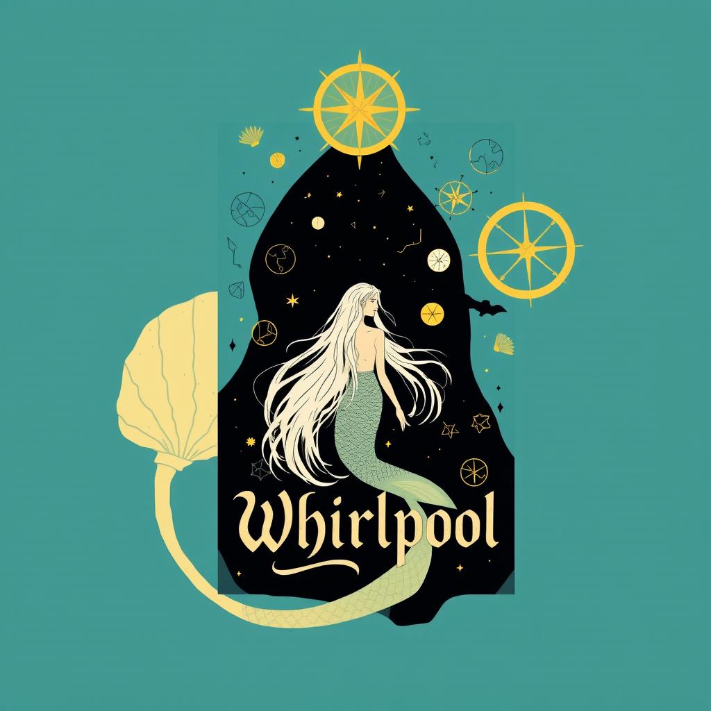 A fantasy book cover titled 'Whirlpool'