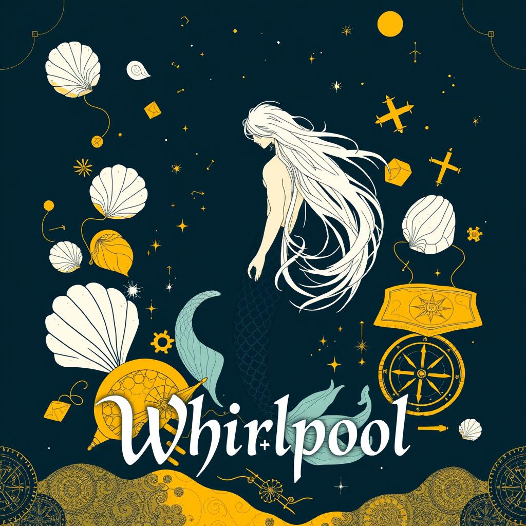 A fantasy book cover titled 'Whirlpool'