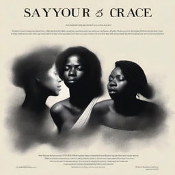 A 27 x 40 digital art film poster for the short documentary 'SAY YOUR GRACE'