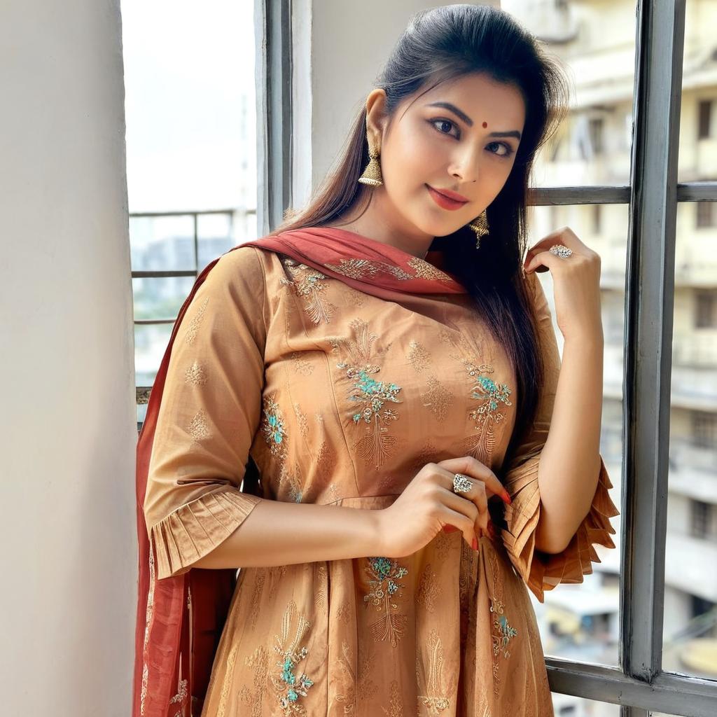 Make the dress (kurti) sleeveless. Also make the neckline very deep rectangle shaped