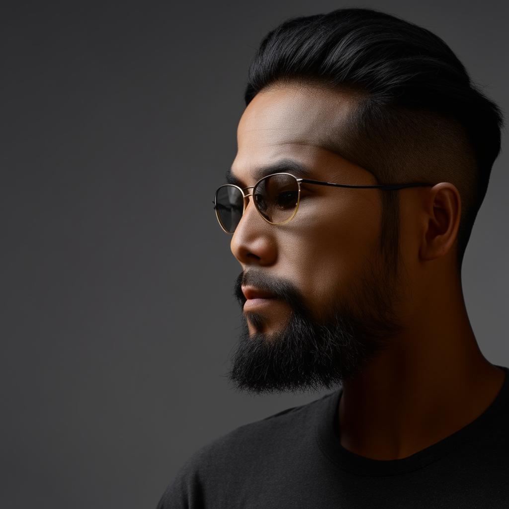 A handsome Indonesian man with a stylish beard.