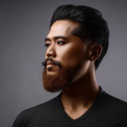 A handsome Indonesian man with a stylish beard.