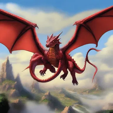 In the mystical land of Eldoria, dragons soared through the sky with their powerful anti-torque rotors on their tails.