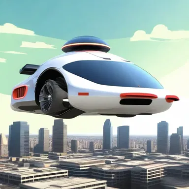 In the dystopian future, hovercars utilized advanced anti-torque rotors for stable airborne transportation.