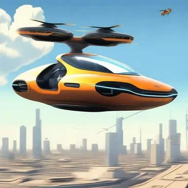 In the dystopian future, hovercars utilized advanced anti-torque rotors for stable airborne transportation.