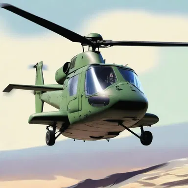 The protagonist, a daring helicopter pilot, skillfully controlled the anti-torque rotor to escape from the enemy stronghold.