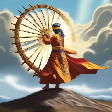 According to ancient legends, the god of wind had an enchanted anti-torque rotor attached to his divine tail.