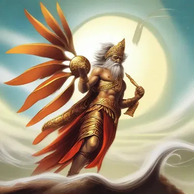 According to ancient legends, the god of wind had an enchanted anti-torque rotor attached to his divine tail.