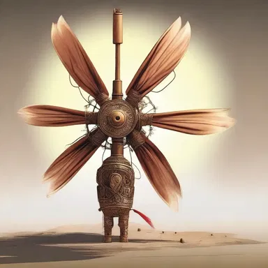 According to ancient legends, the god of wind had an enchanted anti-torque rotor attached to his divine tail.
