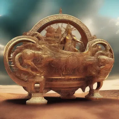 In the sacred scriptures, the celestial chariots of gods were described to have magnificent anti-torque rotors, signifying their divine power.
