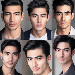 A handsome man with mixed Arab, Indonesian, and Japanese features.