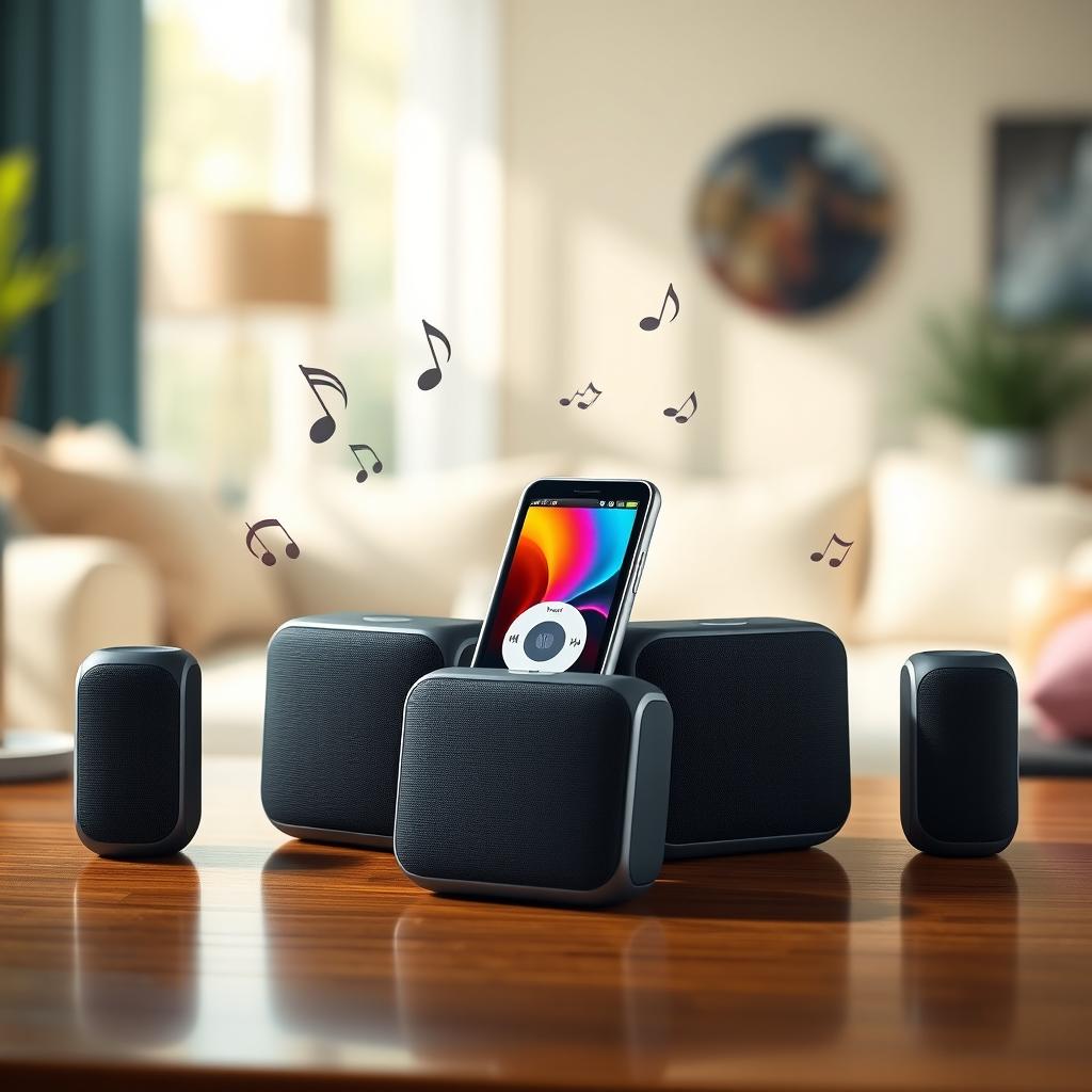 A stylish depiction of iPod soft speakers from 2010, showcasing their sleek and modern design