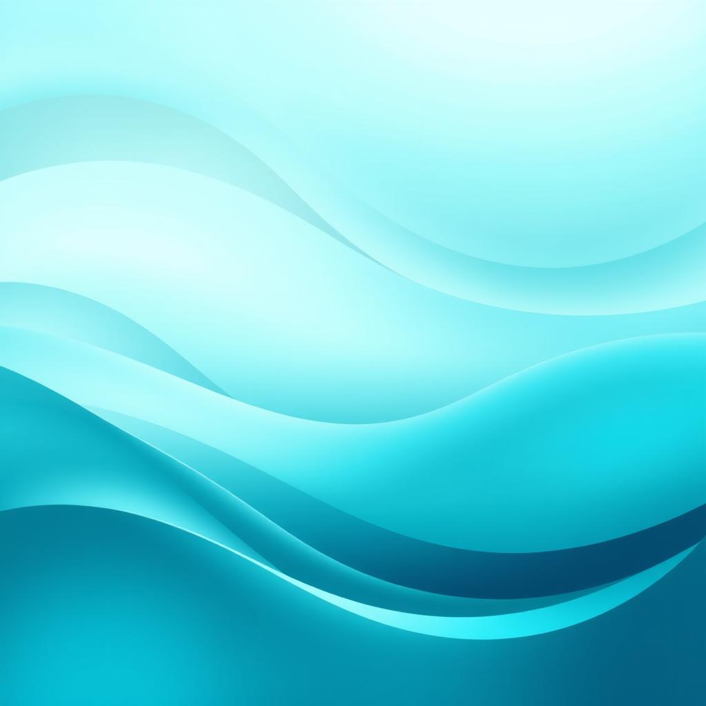A beautifully designed artwork featuring a mesmerizing gradient color scheme, transitioning seamlessly through various shades of teal and turquoise