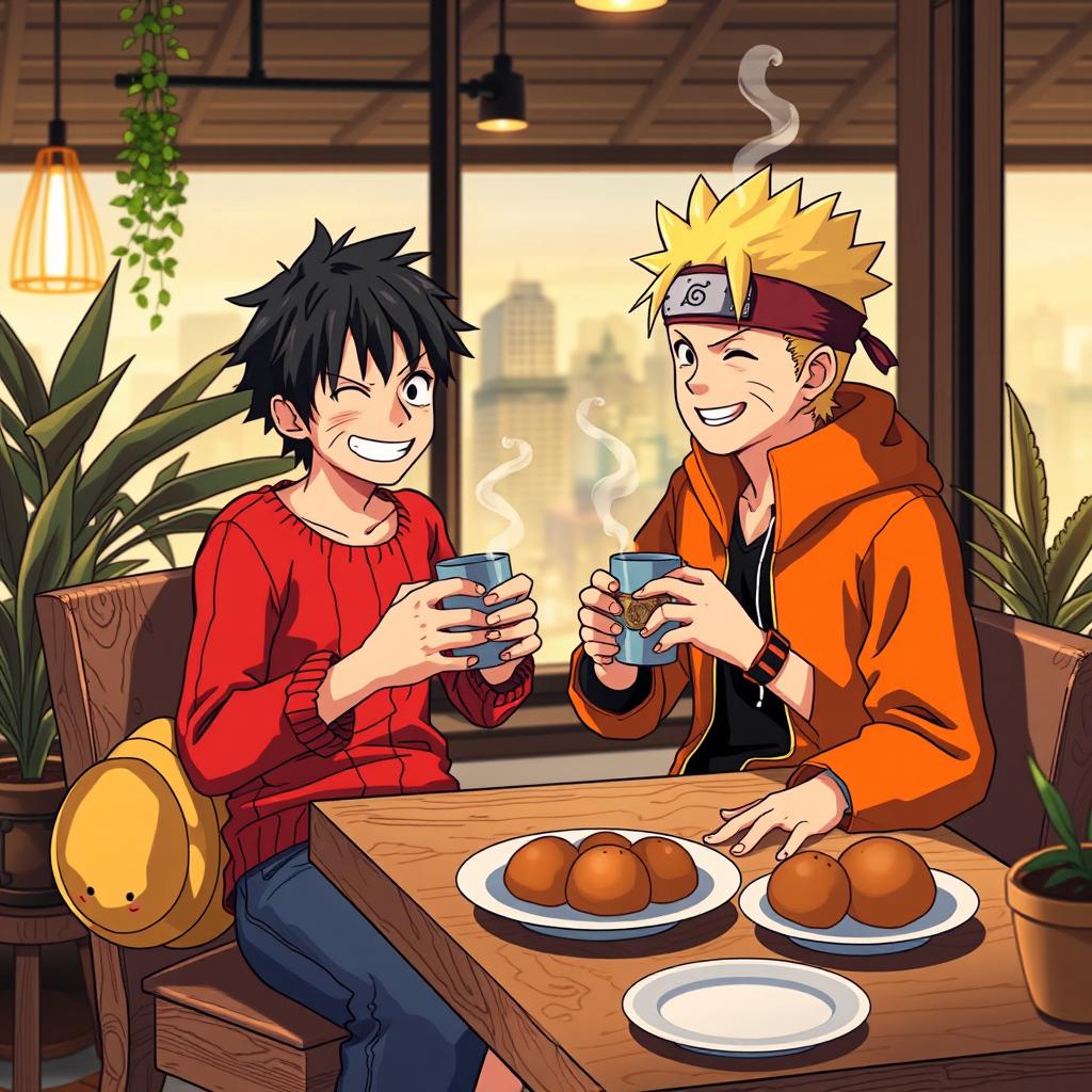 Anime-style illustration of Monkey D