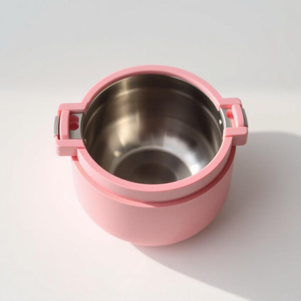 Realistic product photograph of a double-walled thermal bowl ('2inbowl' concept)