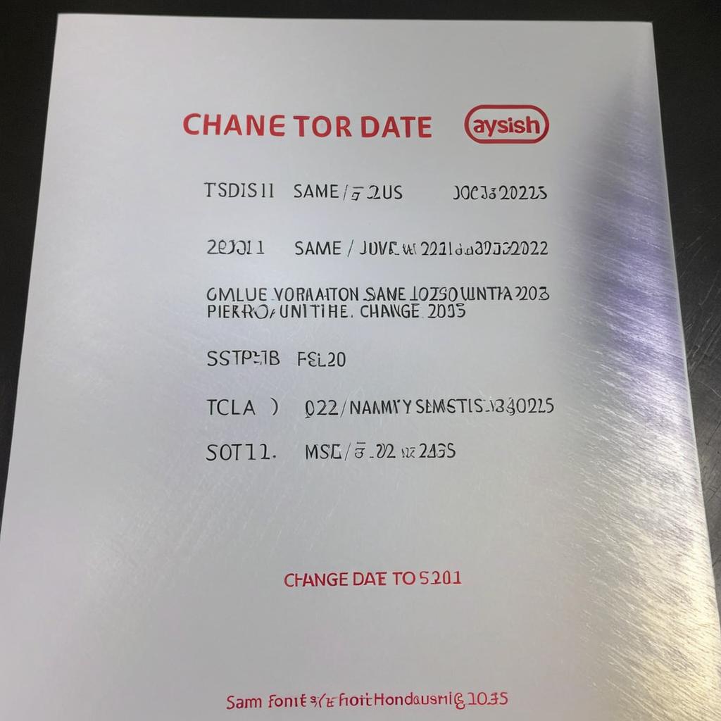Change date to 2025/01/11 using same font and size