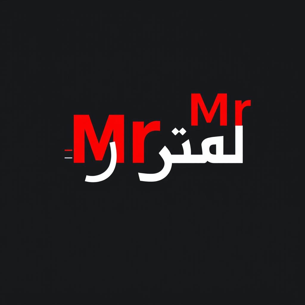 A minimalist logo for a philosophical-satirical TV show called 'Mr ليش' in Syrian Arabic dialect