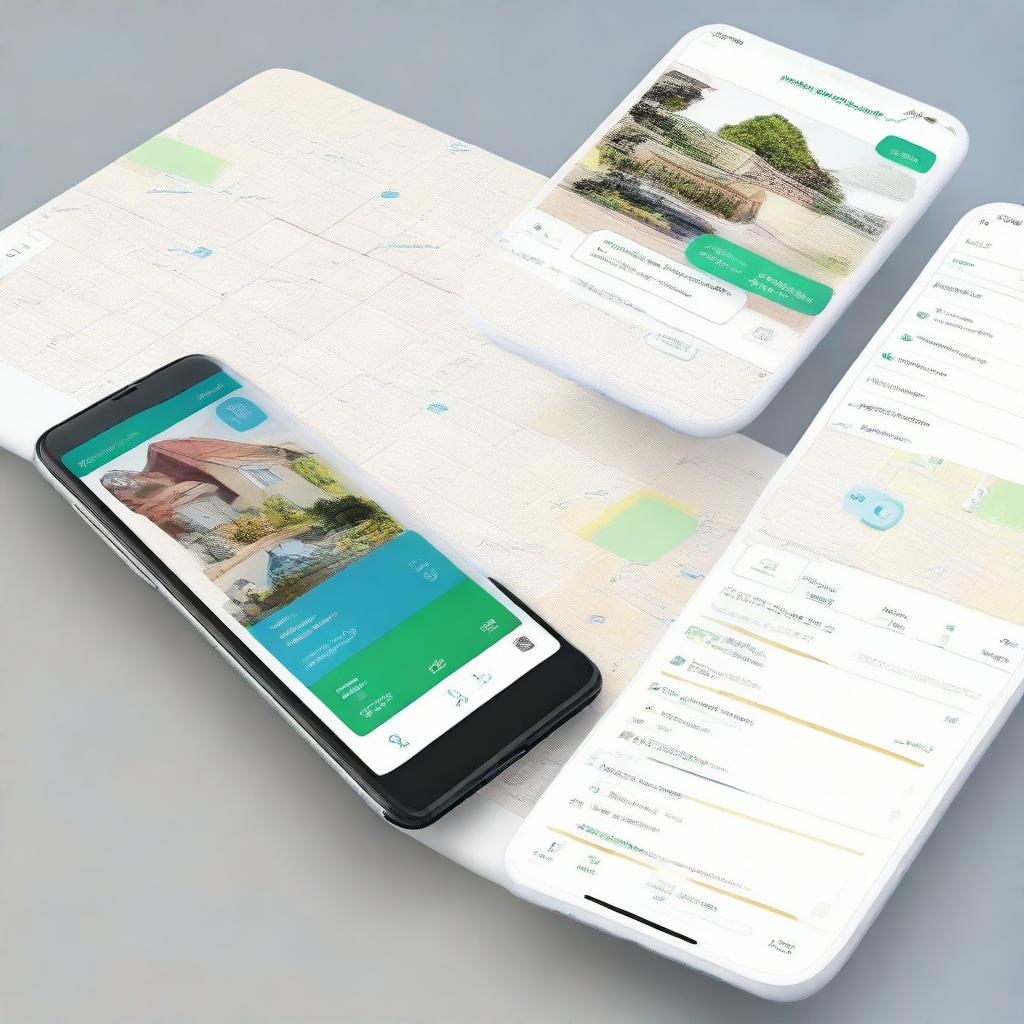 Create an image of a user-friendly and intuitive app interface titled 'NeighborLink'. The design should emphasize features promoting connectivity and community engagement.