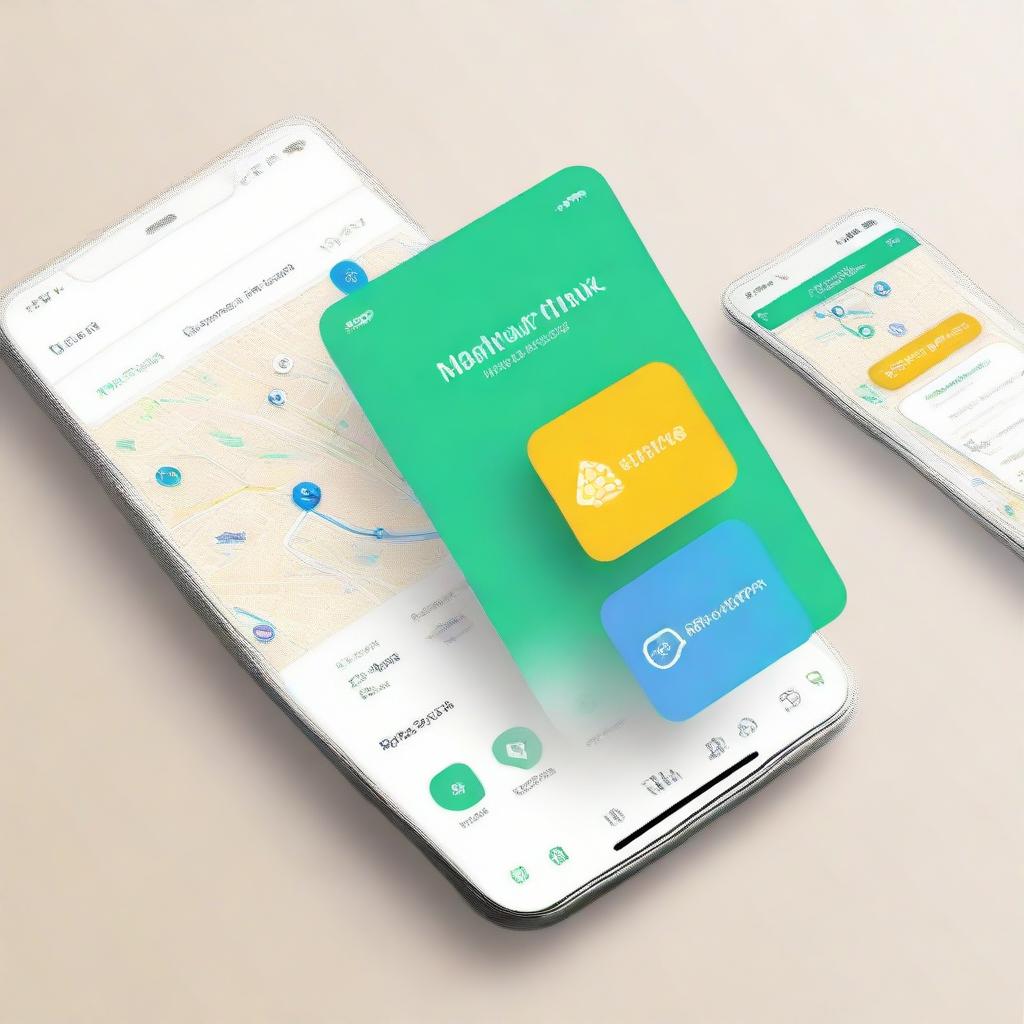 Create an image of a user-friendly and intuitive app interface titled 'NeighborLink'. The design should emphasize features promoting connectivity and community engagement.