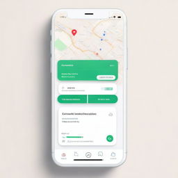 Modify the 'NeighborLink' app design to showcase the interface and its features in English, ensuring clarity and legibility.