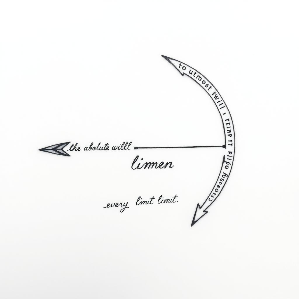 A tattoo design featuring fine lines in white ink