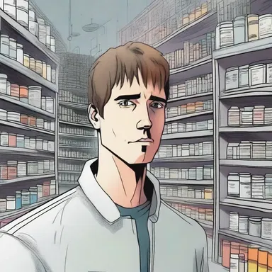 In the science fiction story, the protagonist discovers a powerful anticholinergic drug that can control minds.