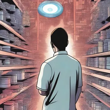 In the science fiction story, the protagonist discovers a powerful anticholinergic drug that can control minds.