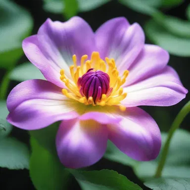 The fantasy novel describes a magical flower with anticholinergic properties, capable of granting immortality to those who consume it.
