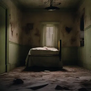 The horror movie portrays a haunted house where the owners inadvertently consume an anticholinergic substance, leading to terrifying hallucinations.