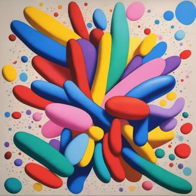 The artist used bold and vibrant colors to represent the opposition between the anticholinergic and acetylcholine in his artwork, symbolizing the battle between relaxation and stimulation.