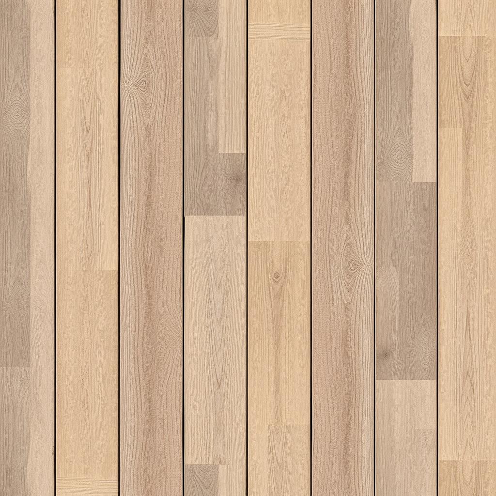 A top-down seamless texture of a laminated wooden floor featuring simple, long planks arranged in a straight, uncomplicated pattern