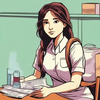 In the novel, the protagonist found herself in a dire situation with severe diarrhea but luckily had an antidiarrheal medicine in her bag.