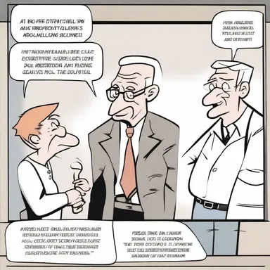 In the comic strip, one of the characters passionately debates about antidisestablishmentarianism with a witty punchline.