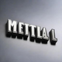 A close-up image of the words 'Metal Warriors' in a bold, metallic font made of polished steel, with light reflecting off its surface.