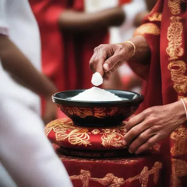 In some religious rituals, participants may take an antiemetic drug to avoid nausea or vomiting caused by specific ceremonial practices.