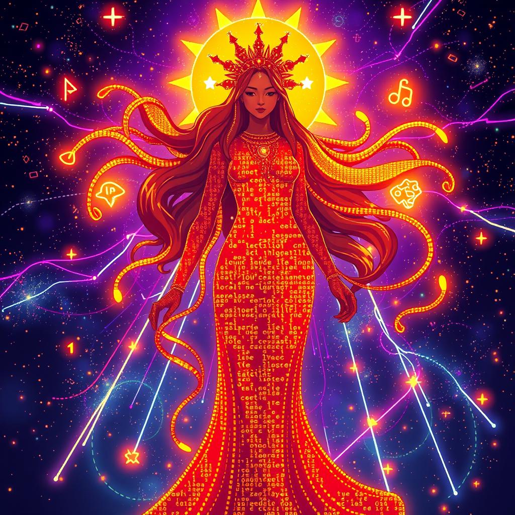 Divine Pixel Goddess: A 16-Bit Masterpiece