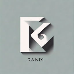 An innovative logo design emphasizing the word 'DANIX', with the 'I' illustrated as 'ı'. The design should express a mix of uniqueness and contemporary aesthetic.