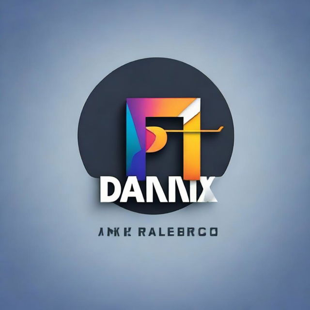 A dynamic game-related logo with the word 'DANIX', where the letter 'I' is styled as 'ı'. The design should include elements that reflect gaming aesthetics.