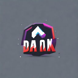 A dynamic, gaming-inspired logo design for Danıx. Include elements associated with the Roblox universe to symbolize its connection to this popular game platform.