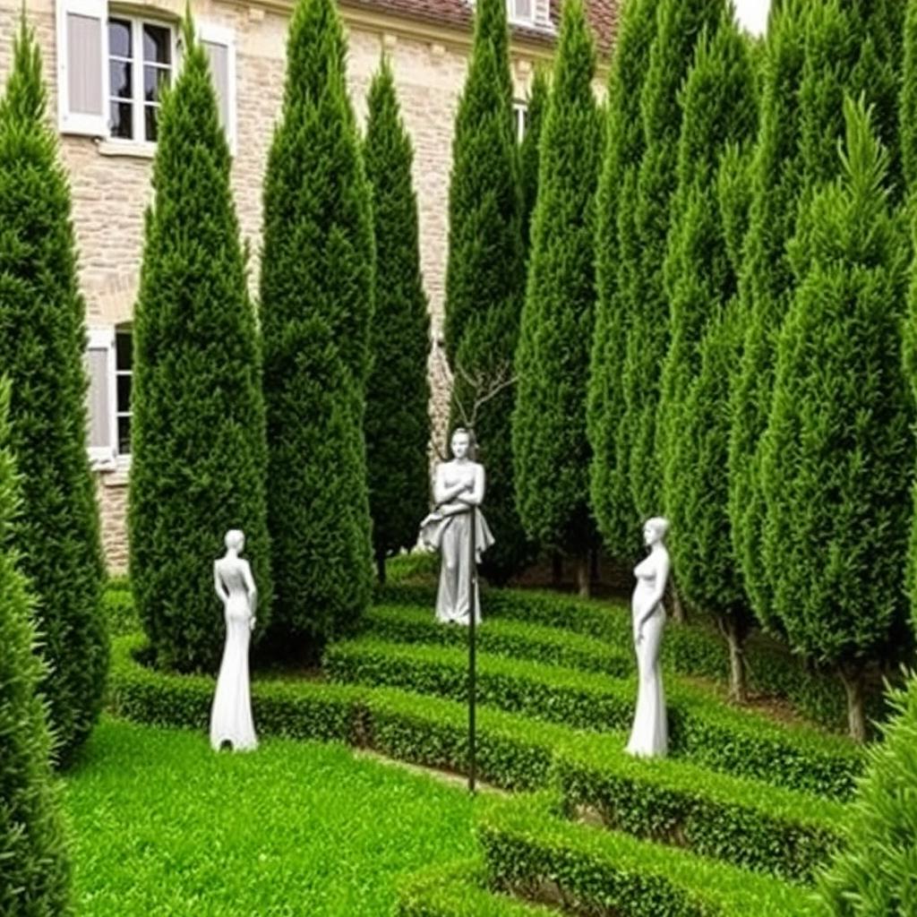 A classic house in France, featuring traditional architectural elements such as a stone facade and charming windows